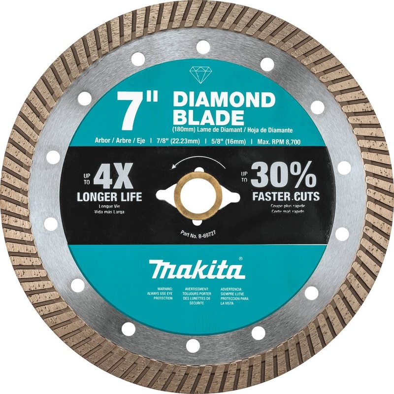 Makita B-69727 - 7" Diamond Blade, Turbo, General Purpose