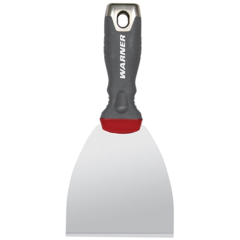 Warner 4" Pro-Grip Stiff Broad Knife, Stainless Steel with Hammer Cap