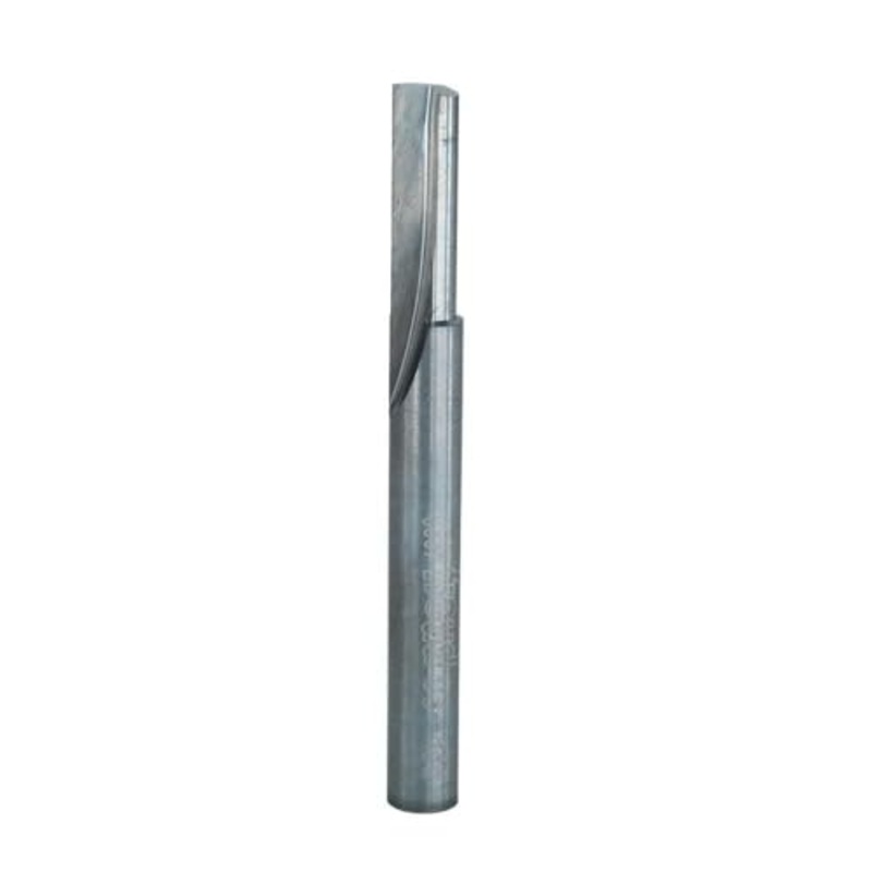 Freud 03-136: 1/4" (dia.) Single Flute Straight Bit with 1/4" shank, 3/4" carbide height