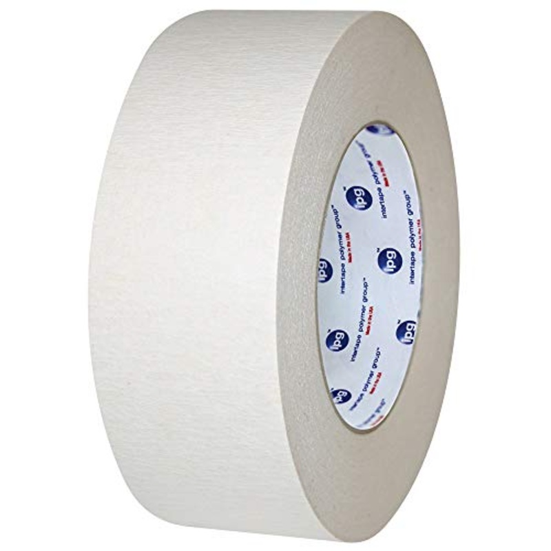 IPG 591 Premium Grade Double Coated Flatback Tape, 12mm x 32.9m, Natural, (72-Pack)