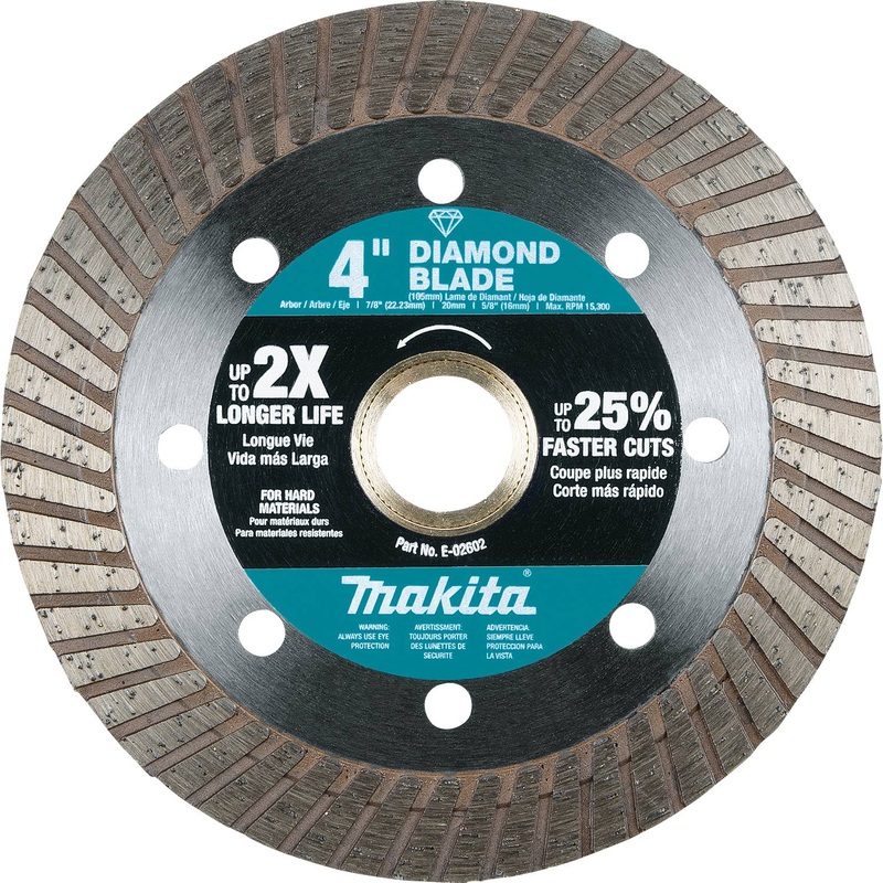 Makita E-02602 - 4" Diamond Blade, Turbo, Hard Material