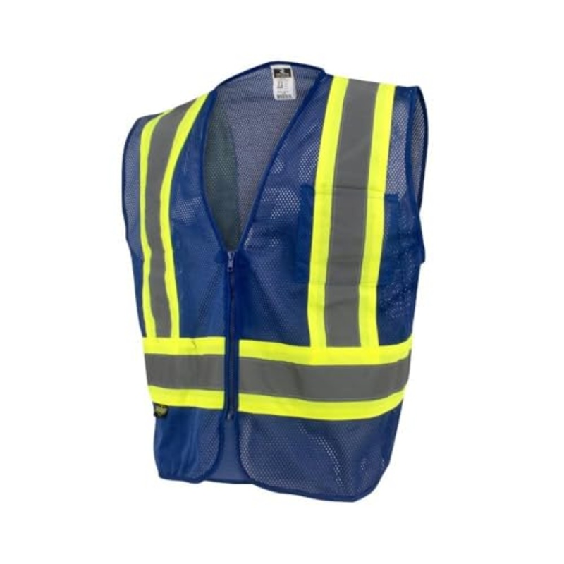 Radians SV22-1 Economy Type O Class 1 Safety Vest, Blue, Medium
