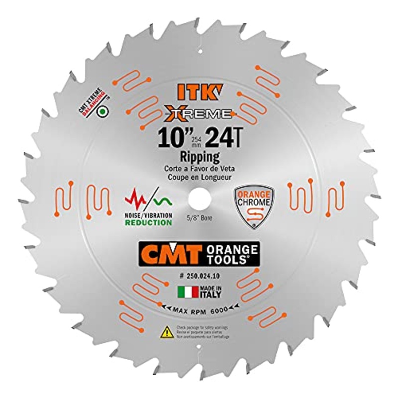 [ USED ]CMT ORANGE TOOLS 250.024.10 ITK RIPPING BLADE 10"x24x5/8"