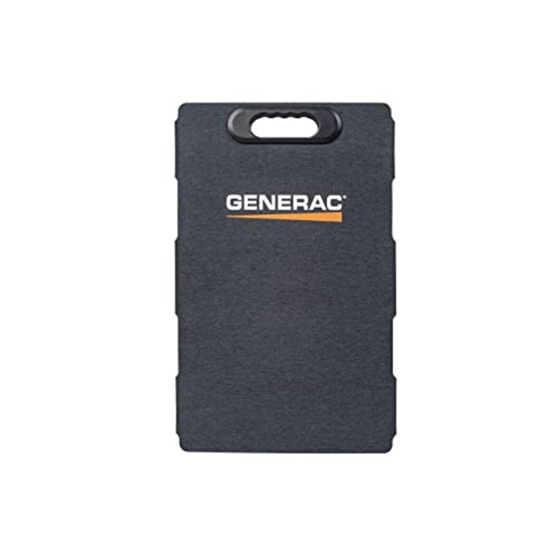 [ USED ] Generac 100-Watt Solar Panel - Efficient Solar Charging for GB Power Station - Lightweight and Portable - Waterproof and Dustproof - Parallel Capable for Increased Charging Power - Orange/Black