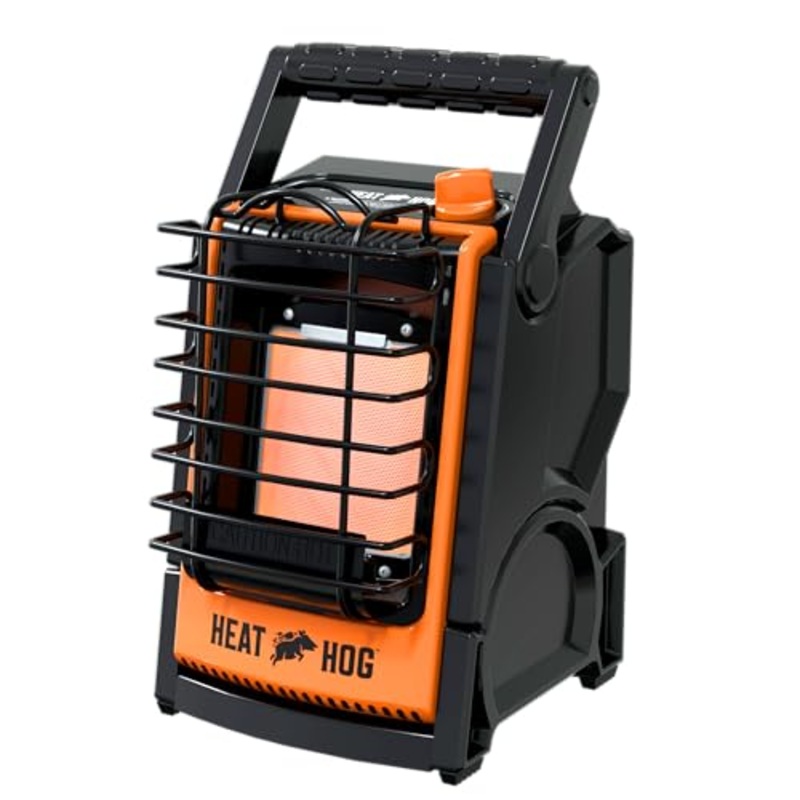 [ USED ] Heat Hog 9,000 BTU Portable Propane Radiant Space Heater, Indoor, Outdoor, Garage, Camping, Outdoor Sports, Boating, RVs, Tiltable Design, Gas Powered