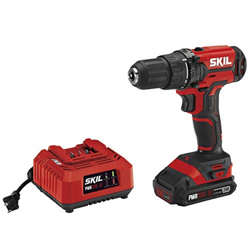 [ USED ] SKIL 20V 1/2 Inch Cordless Drill Driver Includes 2.0Ah PWR CORE 20 Lithium Battery and Charger - DL527502