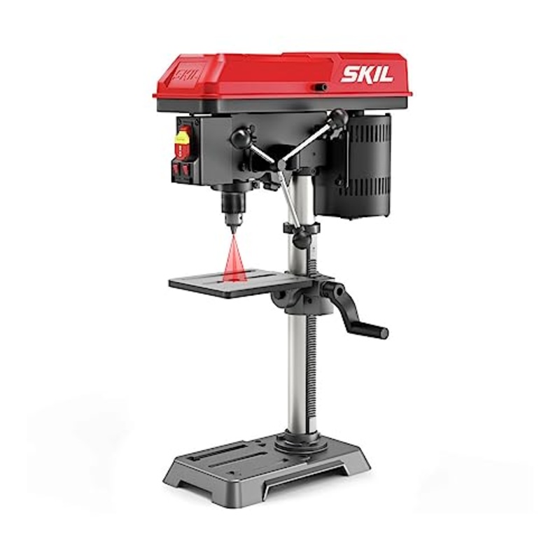 [ USED ] SKIL 6.2 Amp 10 In. 5-Speed Benchtop Drill Press with Laser Alignment & Work Light - DP9505-00