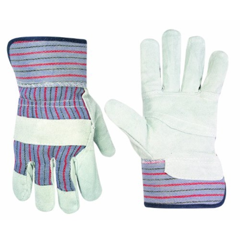 Custom Leathercraft 2046 Work Gloves with Safety Cuff and Wing Thumb, 1-Pair