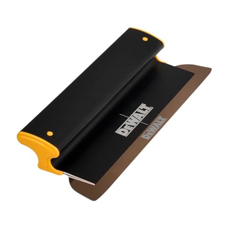 DEWALT Drywall Skimming Blade, 14-Inches | Pro-Grade | Extruded Aluminum & European Stainless Steel Construction | High-Impact End Caps | Sheetrock Gyprock Wall-Board Plasterboard | DXTT-2-914