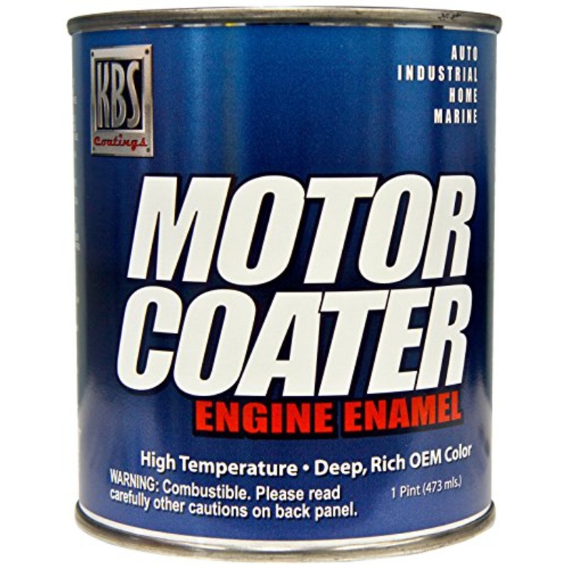 KBS Coatings 60307 White Motor Coater Engine Paint - 1 Pint