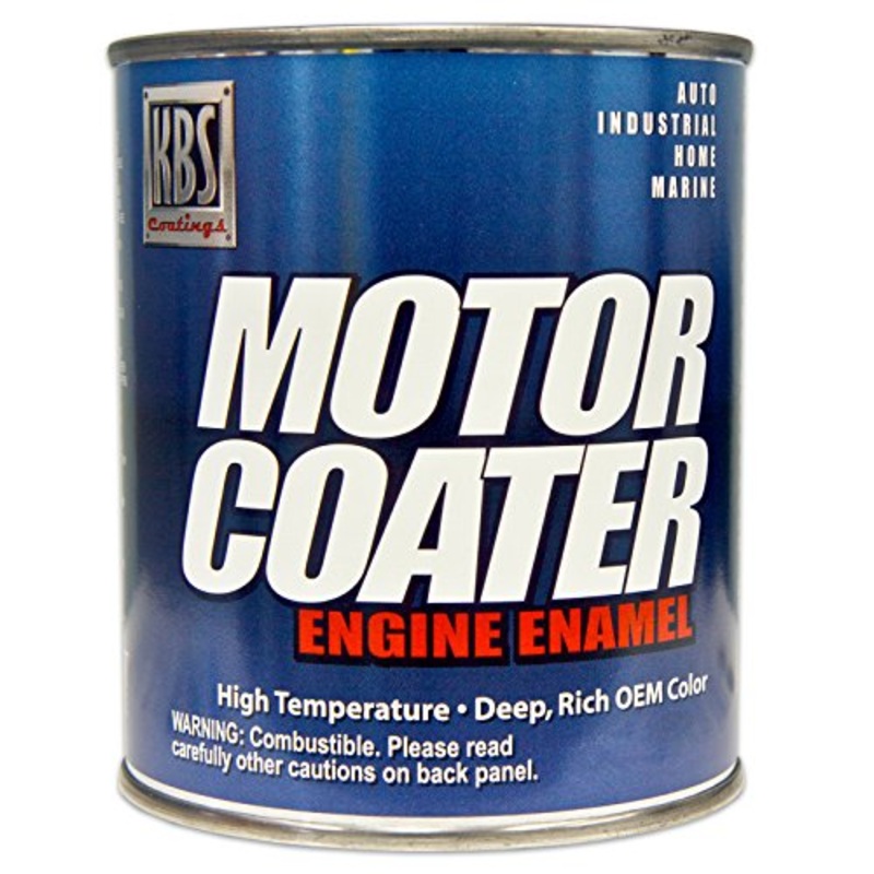KBS Coatings 60437 Cat Yellow Motor Coater Engine Paint - 1 Quart