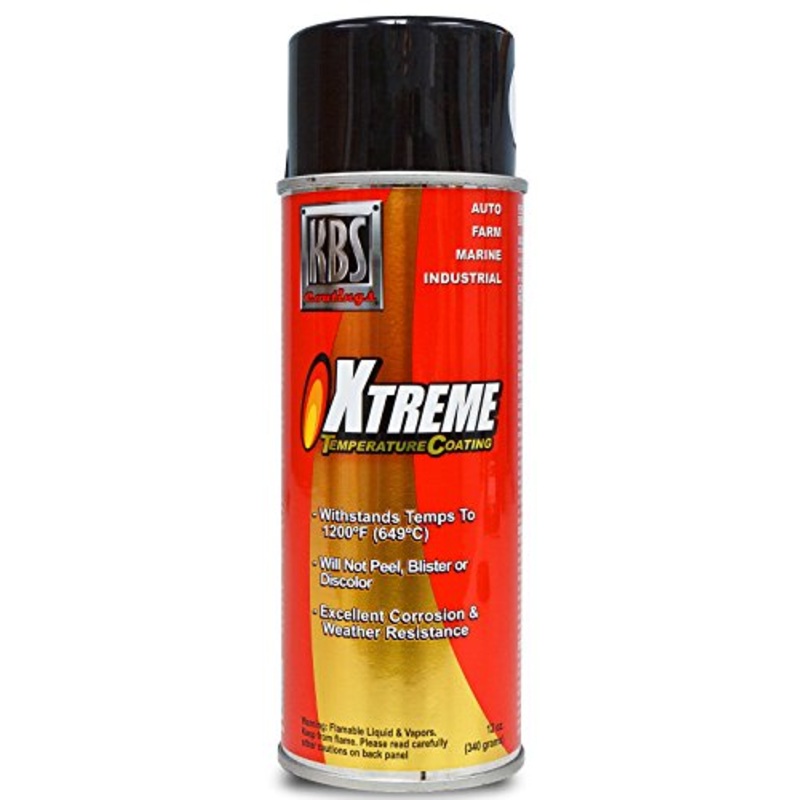 KBS Coatings 65105 Cast Iron Grey Xtreme Temperature Coating - 12 fl. oz.