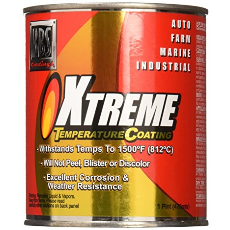 KBS Coatings 65310 Flame Blue Xtreme Temperature Coating - 1 Pint, 16 Fl Oz (Pack of 1)