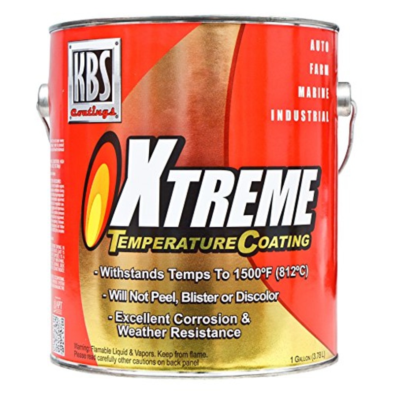 KBS Coatings 65525 Charcoal Metallic Xtreme Temperature Coating - 1 Gallon