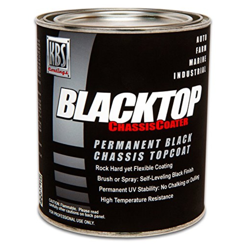 KBS Coatings 8312 Flat Black BlackTop Chassis Paint - 1 Pint