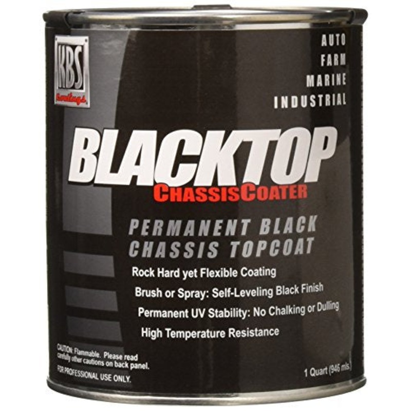 KBS Coatings 8402 OEM Satin Black BlackTop Chassis Paint - 1 Quart