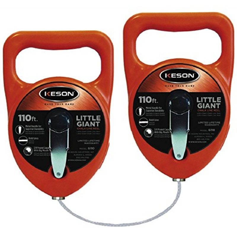 Keson G110D Double Little Gaint Chalk Line Reel, 110-Foot