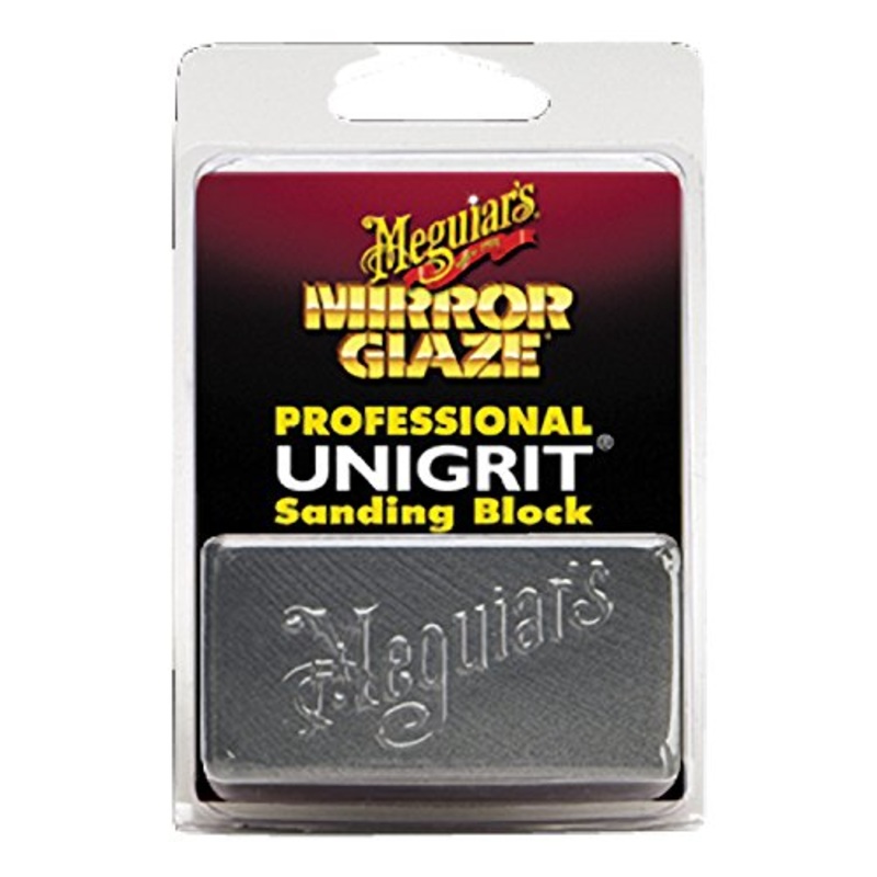 Meguiar's Professional Unigrit Sanding Block K1500-1,500 Grit - Car Sandpaper Block for Removal of Runs, Sags, and Other Small, Isolated Defects