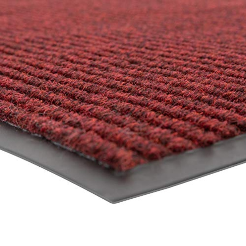 Notrax 109 Brush Step Carpeted Indoor/Outdoor Entrance Mat for Home or Office, 4' X 8', Absorbent Slip Resistant Heavy Duty Entry Mat, Charcoal, 109S0048CH