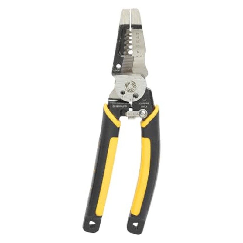[ USED ] Southwire - 65028140 Tools & Equipment S816SOLHD Forged Wire Stripper: Strips 8-16 AWG SOL And 10-18 AWG STR; Shears 6-32 & 8-32 Bolts; Linesman Head; Heavy Duty Forged Steel