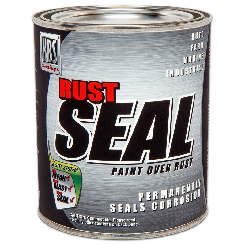 KBS Coatings | 4401 | KBS Coatings 4401 Gloss Black RustSeal - 1 Quart, Covers 50 sq ft, Proven Rust Prevention