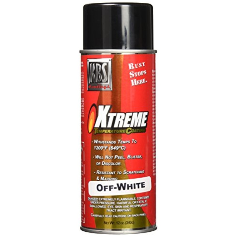 KBS Coatings 65108 Off-White Xtreme Temperature Coating - 12 fl. oz.