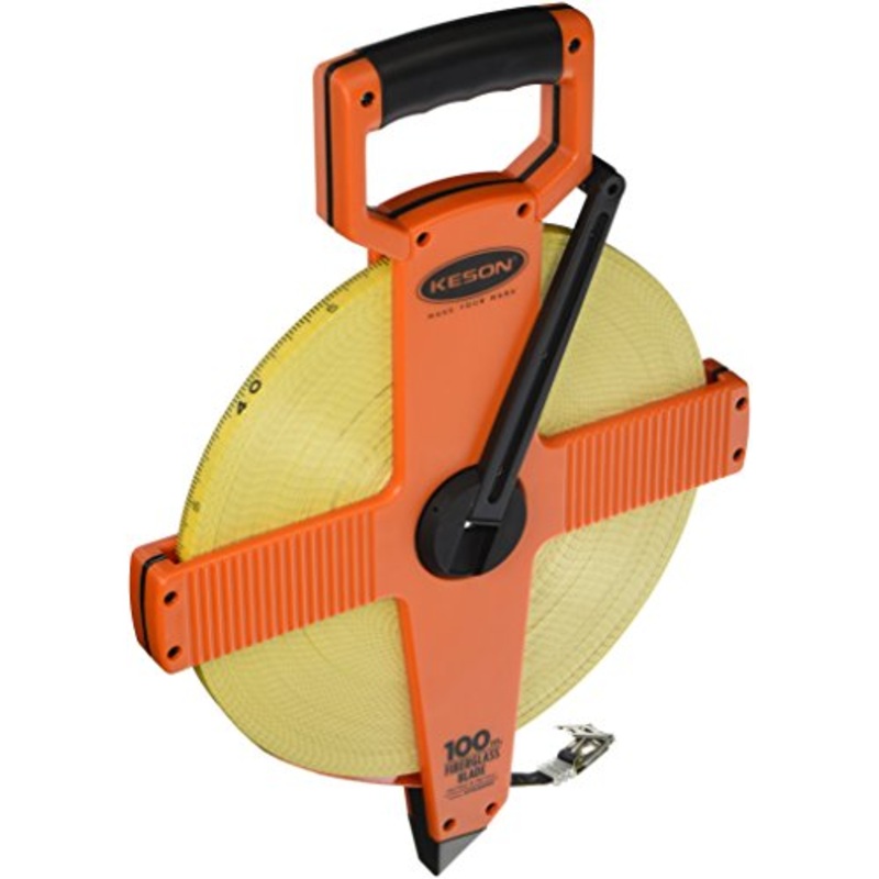 Keson OTR100MM Open Reel Fiberglass Tape Measure Reel (Graduations: 5mm & 2mm), 100-Meter
