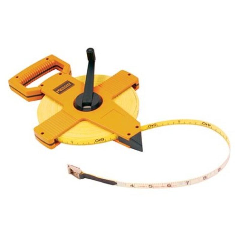 Keson OTR181050 Open Reel Fiberglass Tape Measure Reel with Double Hook (Graduation: ft., in, 1/8 & ft., 1/10, 1/100), 50-Foot