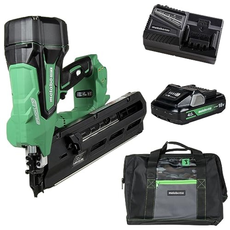 Metabo HPT Cordless 18V MultiVolt Framing Nailer Kit (NR1890DRST)