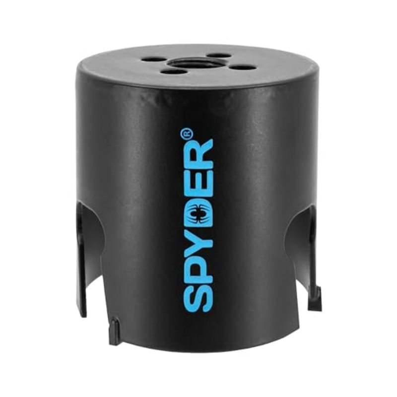 Spyder 2-1/2-Inch Diameter Carbide Tipped Hole Saw, for Fiber Cement Board, Wood, PVC, Plastic, Concrete Block, Ceramic Tile, and More (600028CF)