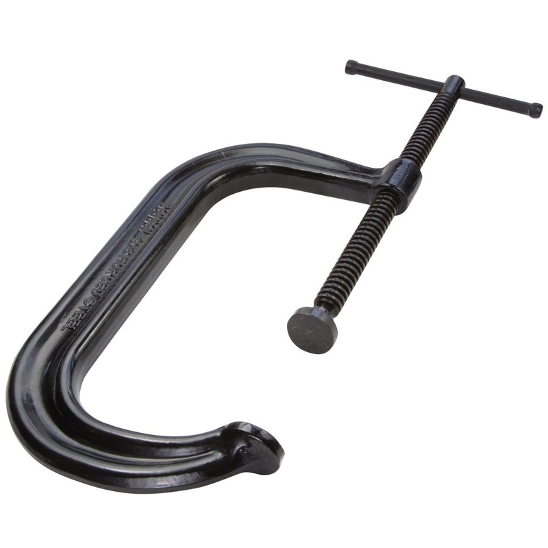 BESSEY | CDF412 | BESSEY CDF412 12 In. x 5-3/4 In. Black Oxide Spindle Drop Forged C Clamp