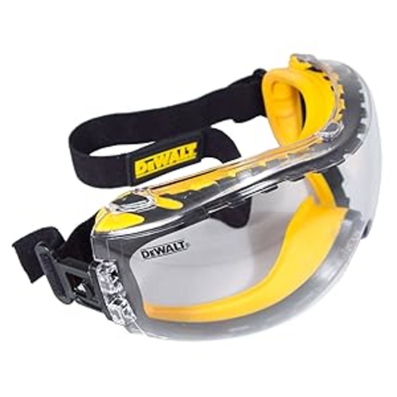 DEWALT (DPG82-11) Concealer Clear Anti-Fog Dual Mold Safety Goggle, Clear Lens, 1 Pair
