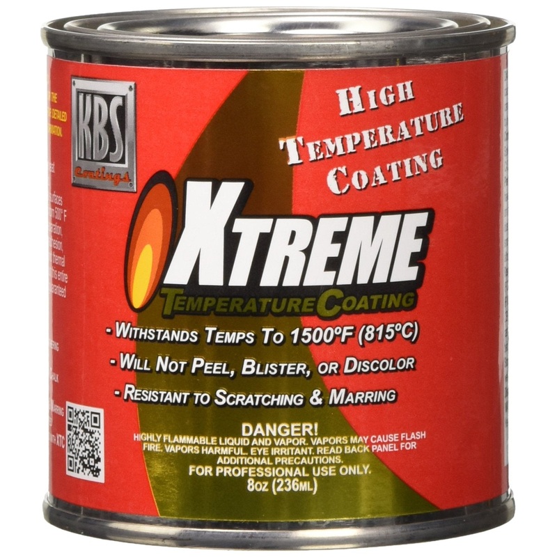 KBS Coatings 65205 Cast Iron Grey Xtreme Temperature Coating - 8 fl. oz.