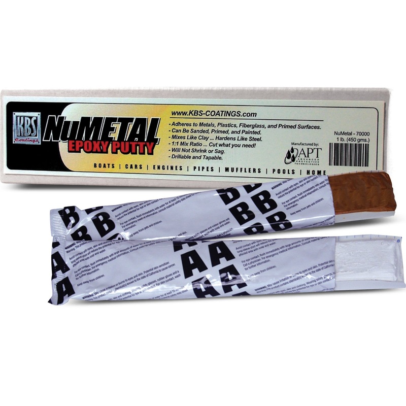 KBS Coatings 70003 Black NuMetal Epoxy Putty