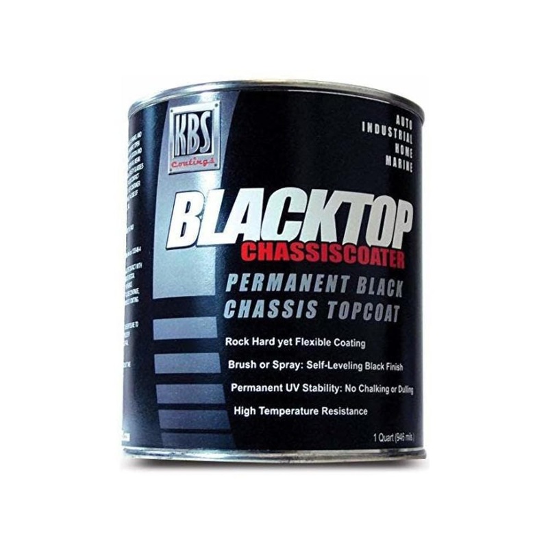 KBS Coatings 8412 Flat Black BlackTop Chassis Paint - 1 Quart