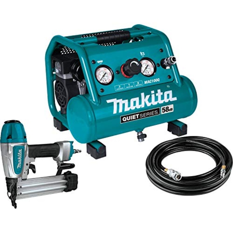 Makita 1-Gallon Compact Air Compressor & 18 Gauge Brad Nailer Combo Kit