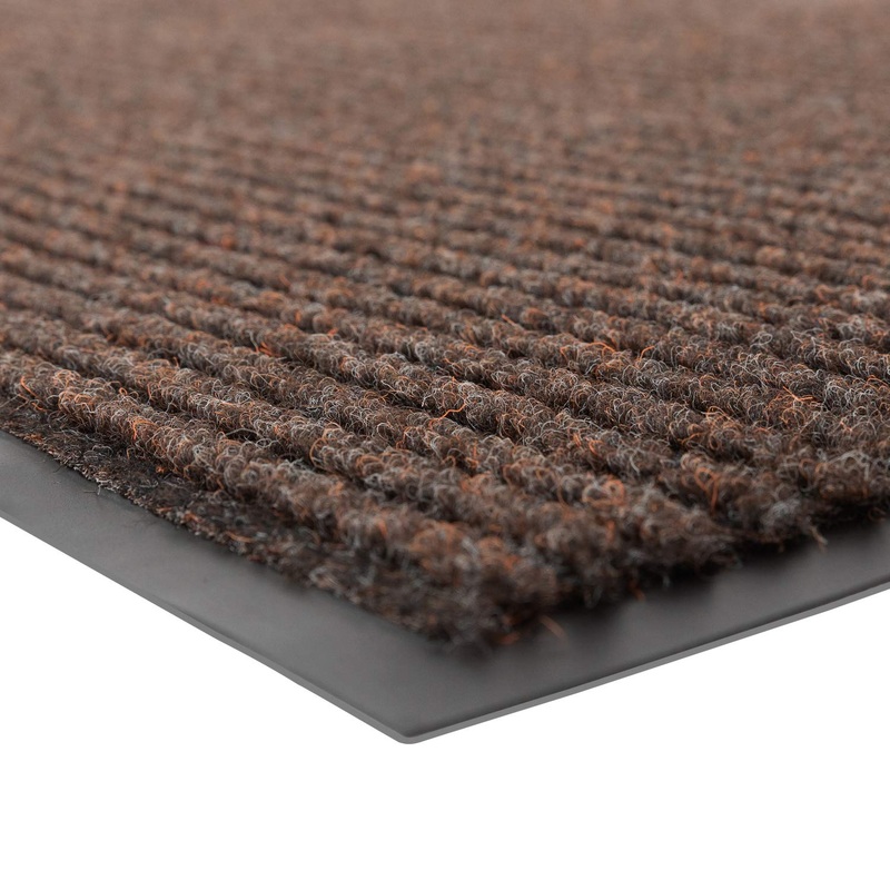 Notrax | 109S0310BR | Notrax 109 Brush Step Carpeted Indoor/Outdoor Entrance Mat for Home or Office, 3' X 10', Absorbent Slip Resistant Heavy Duty Entry Mat, Brown, 109S0310BR