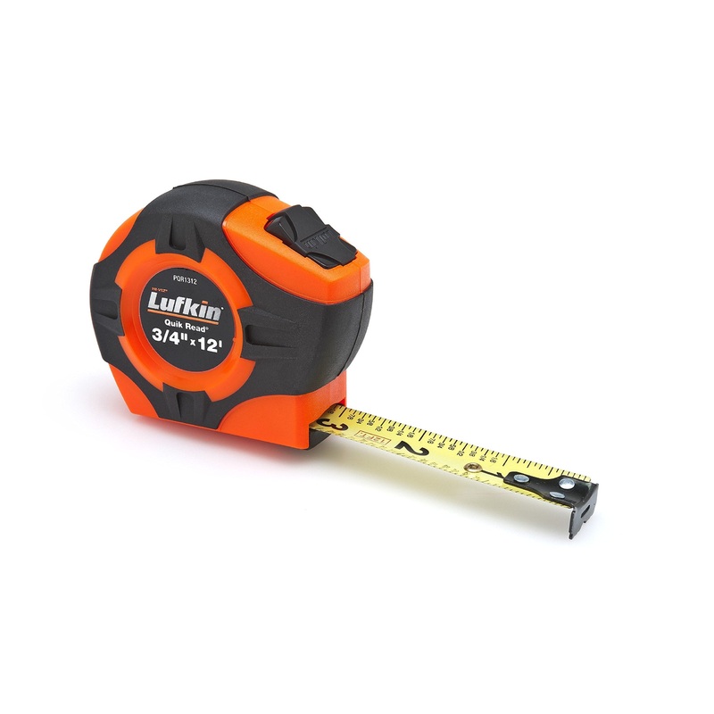 Crescent Lufkin 3/4" x 12' Quikread Power Return Yellow Clad Tape Measure - PQR1312N