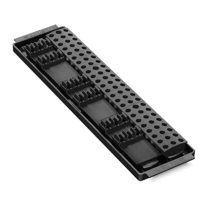 ERNST Bit Boss - Premium 1/4 inch Hex Tool Bit Organization Solution for Toolbox, Fits 90 Long and Short Bits Black