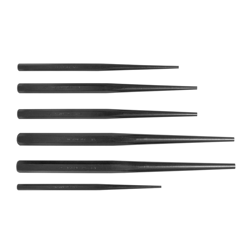 Mayhew Tools Pro 61811 Alignment Punch Set, 6-Piece, multi, one size