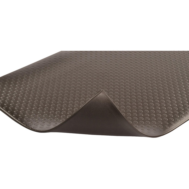 Notrax 417 Bubble Sof-Tred with Dyna-Shield 3' x 6' x 1/2" Anti Fatigue Mat, Slip Resistant Bubble Textured Surface, Ideal for Industrial and Commercial Workplaces, Black, 417S0036BL Black 3' x 6' x 1/2" Bubble Textured Surface