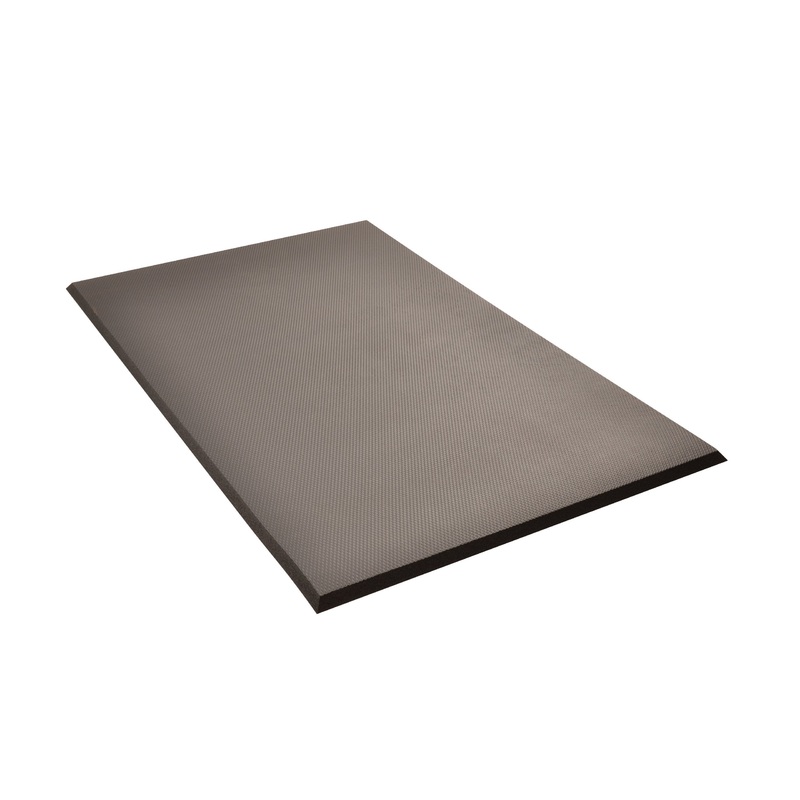 NoTrax 440S0033BL Superfoam Plus Floor Mat, 3' x 3', Black 3' x 3' Black