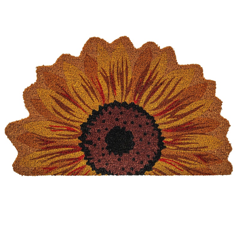 Notrax Sunflower, Vinyl-Backed Natural Coir Doormat, Entry Mat for Indoor or Outdoor Use, 18"x30", C12 (C12S1830SR)