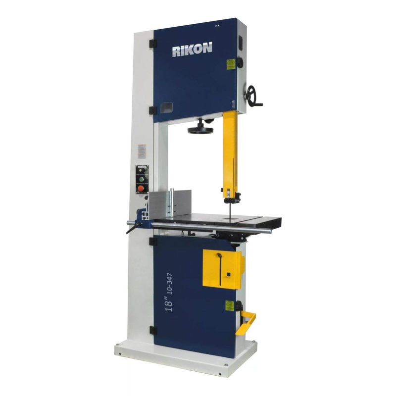 RIKON Power Tools 10-347 18" Professional Bandsaw featuring 19" Resaw Capacity, Tool-less Guide System and Powerful 4HP Motor