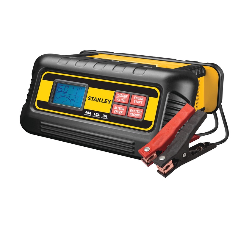 STANLEY BC40BS 40 Amp High Frequency Battery Charger with Engine Start and Patented Voltage and Alternator Check