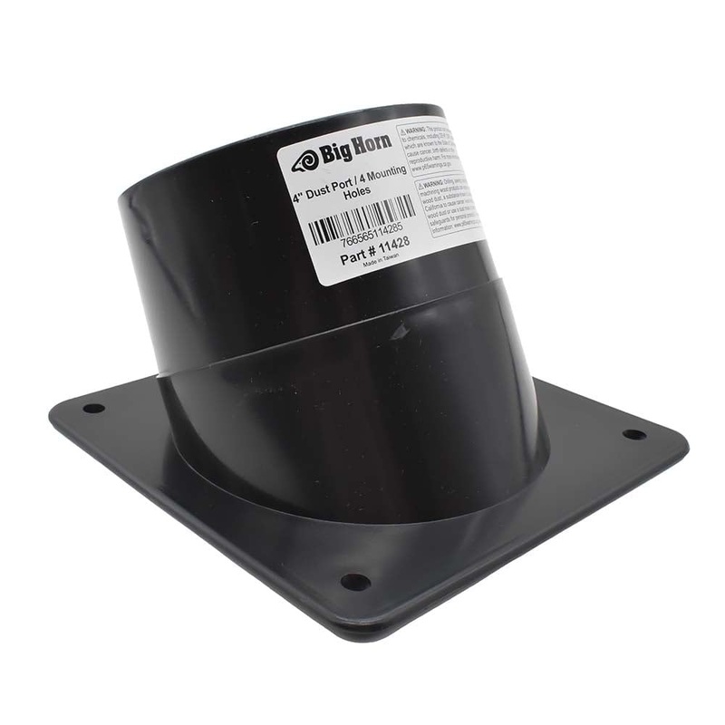 Big Horn 11428 4-Inch Dust Port with 4 Mounting Holes
