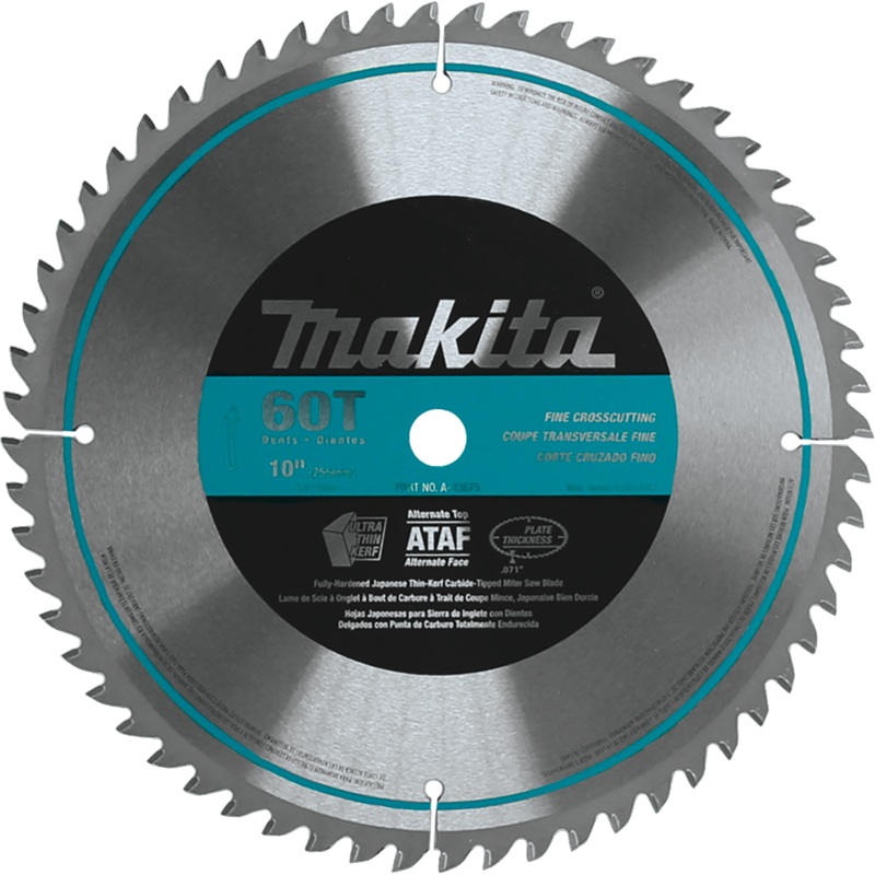 Makita A-93675 10" 60T MicroPolished Miter Saw Blade