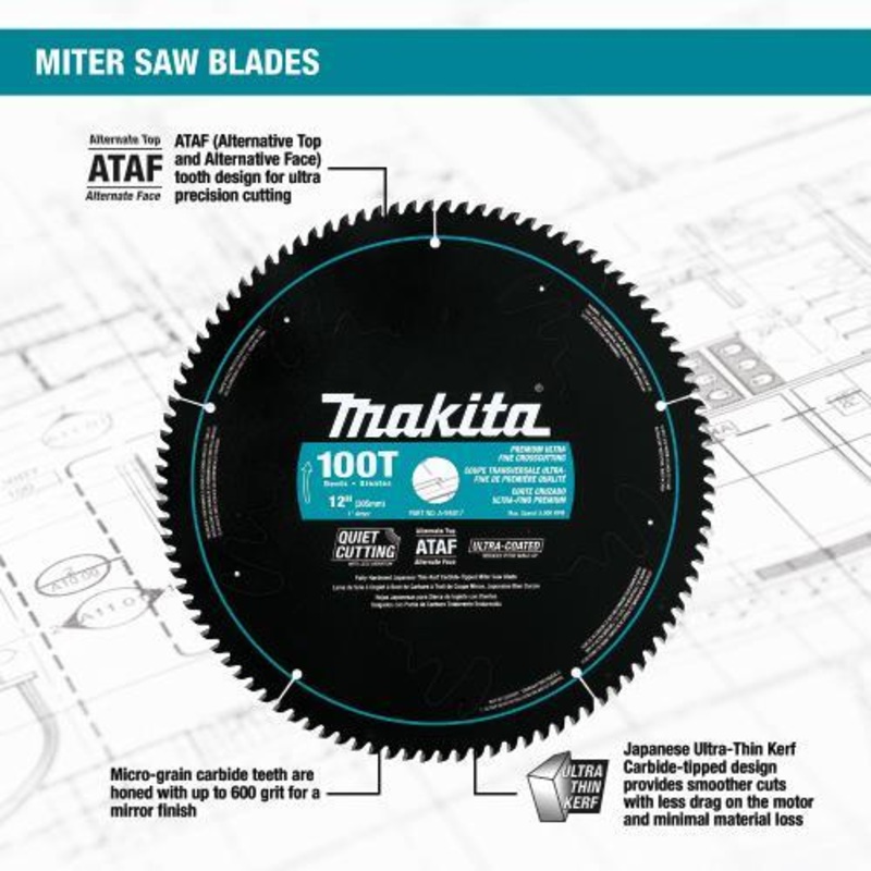 Makita A-94817 12" 100T UltraCoated Miter Saw Blade
