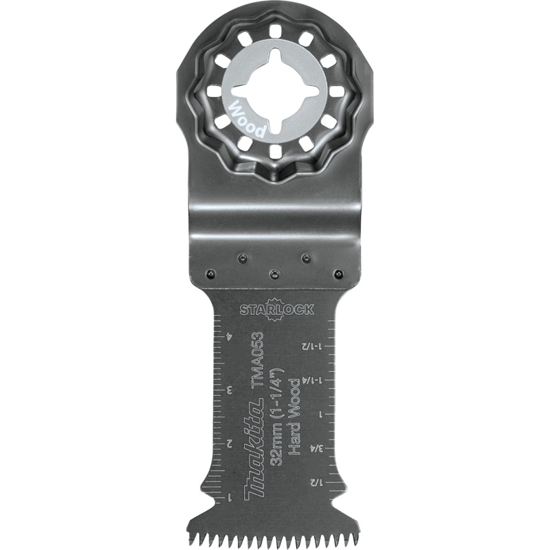 Makita B-67072 Starlock Oscillating MultiTool 11/4" BiMetal Curved Plunge Cut Blade with Japanese Tooth Design