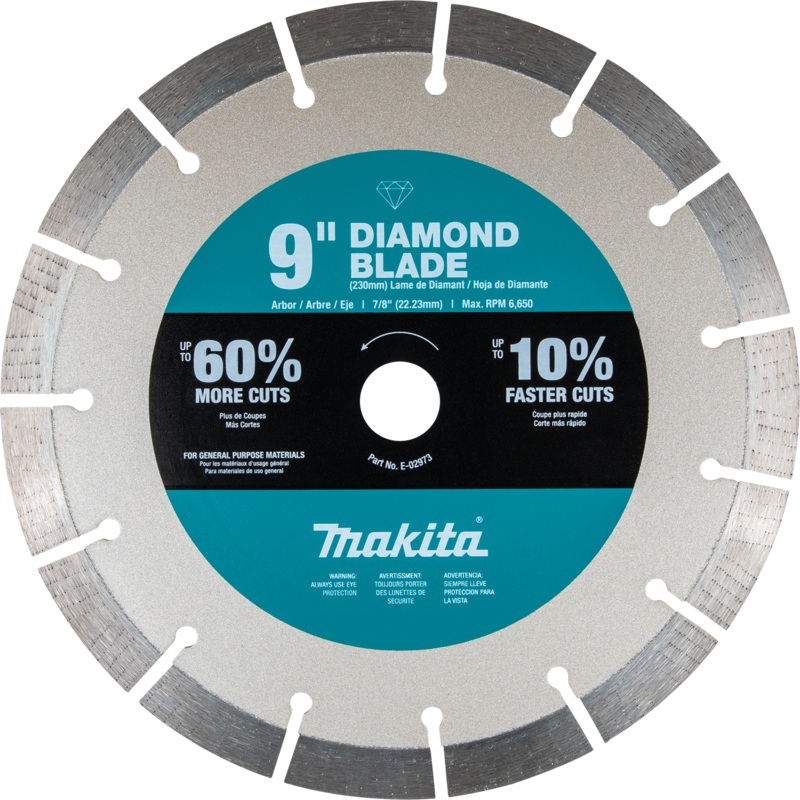 Makita E-02973 9" UltraPremium Plus Diamond Blade, Segmented, General Purpose